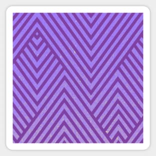 Purple Chevron Geometric Design Sticker